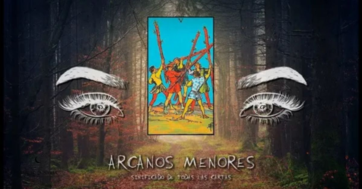 Cinco de Bastos Tarot