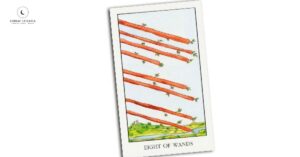 Ocho de Bastos Tarot
